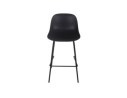 Tabouret de bar GRANO noir intérieur / extérieur
