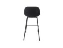 Tabouret de bar GRANO noir intérieur / extérieur