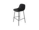 Tabouret de bar GRANO noir intérieur / extérieur