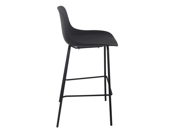 Tabouret de bar GRANO noir intérieur / extérieur