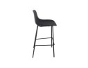 Tabouret de bar GRANO noir intérieur / extérieur