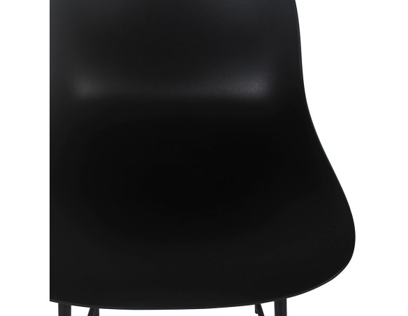 Tabouret de bar GRANO noir intérieur / extérieur