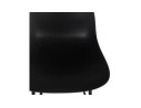 Tabouret de bar GRANO noir intérieur / extérieur