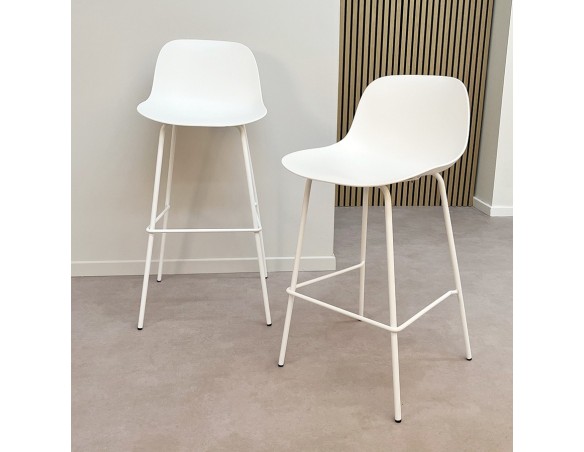 Tabouret de bar GRANO noir intérieur / extérieur