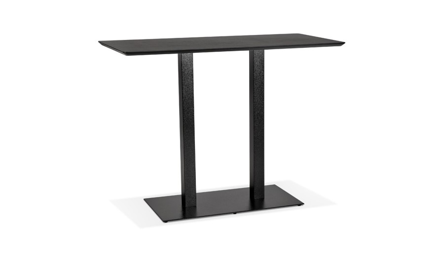 BT00590BL 5420072092249 Table haute design ZUMBA BAR noire avec pied en métal noir - 150x70 cm BT00590BL 5420072092249 Table haute design ZUMBA BAR noire avec pied en métal noir - 150x70 cm