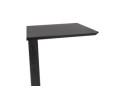 Table haute design ZUMBA BAR noire avec pied en métal noir - 150x70 cm