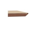 Table haute design ZUMBA BAR en bois finition naturelle avec pied en métal noir - 150x70 cm