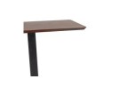 Table haute design ZUMBA BAR en bois finition Noyer avec pied en métal noir - 150x70 cm
