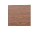 Table haute design ZUMBA BAR en bois finition Noyer avec pied en métal noir - 150x70 cm