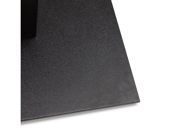 Table haute design ZUMBA BAR en bois finition Noyer avec pied en métal noir - 150x70 cm