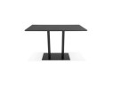 Table haute design ZUMBA BAR noire avec pied en métal noir - 180x90 cm