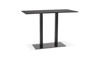 BT00650BL 5420072092362 Mange-debout design AUSTIN BAR noir avec pied en métal noir - 160x80 cm