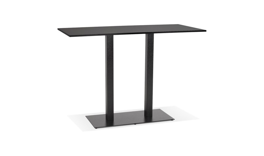 BT00650BL 5420072092362 Mange-debout design AUSTIN BAR noir avec pied en métal noir - 160x80 cm