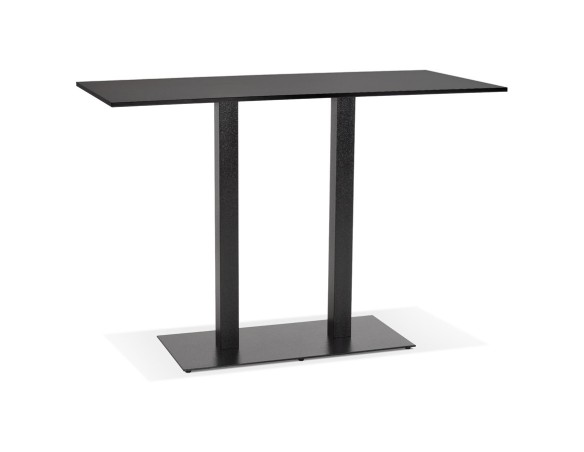 BT00650BL 5420072092362 Mange-debout design AUSTIN BAR noir avec pied en métal noir - 160x80 cm