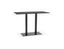 BT00650BL 5420072092362 Mange-debout design AUSTIN BAR noir avec pied en métal noir - 160x80 cm