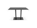 Mange-debout design AUSTIN BAR noir avec pied en métal noir - 160x80 cm