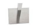 Table haute design MAMBO BAR noire avec pied en métal brossé - 150x70 cm