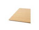 Table haute design MAMBO BAR en bois finition naturelle avec pied en métal brossé - 150x70 cm