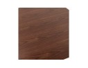 Table haute design MAMBO BAR en bois finition Noyer avec pied en métal brossé - 150x70 cm
