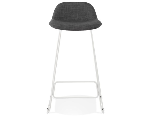 Tabouret de bar design MOSKOW avec pieds en métal blanc