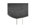 Tabouret de bar design MOSKOW avec pieds en métal blanc