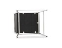 Tabouret snack mi-hauteur GASTON noir capitonné