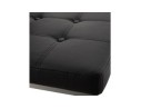 Tabouret snack mi-hauteur GASTON noir capitonné