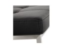 Tabouret snack mi-hauteur GASTON noir capitonné