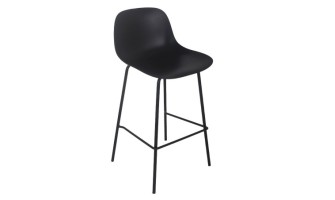 BS06790BL 5404028348529 Tabouret snack mi-hauteur GRANO MINI noir intérieur / extérieur