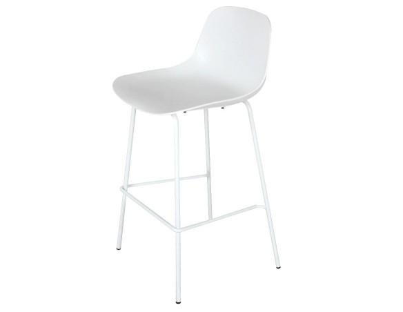 Tabouret snack mi-hauteur GRANO MINI blanc intérieur / extérieur
