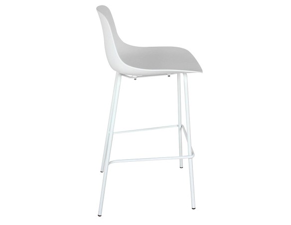 Tabouret snack mi-hauteur GRANO MINI blanc intérieur / extérieur