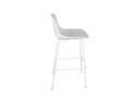 Tabouret snack mi-hauteur GRANO MINI blanc intérieur / extérieur