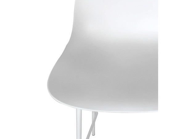 Tabouret snack mi-hauteur GRANO MINI blanc intérieur / extérieur