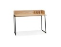 OT01360NABL 5404028316795 Bureau droit design SALMON en bois finition naturelle et métal noir