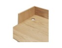 Bureau droit design SALMON en bois finition naturelle et métal noir