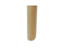 Tabouret snack mi-hauteur TATSU MINI noir avec pieds en bois naturel