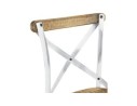 Chaise de cuisine RANCH en bois finition Noyer effet vieilli