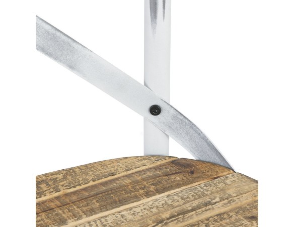 Chaise de cuisine RANCH en bois finition Noyer effet vieilli