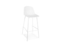 TB00610BL 5404028313862 Tabouret de bar perforé LOKI blanc intérieur / extérieur