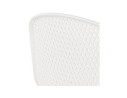 Tabouret de bar perforé LOKI blanc intérieur / extérieur