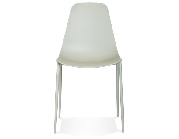 Chaise intérieur / extérieur FELIZ verte en matière plastique et métal