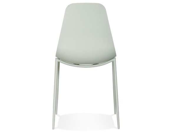 Chaise intérieur / extérieur FELIZ verte en matière plastique et métal