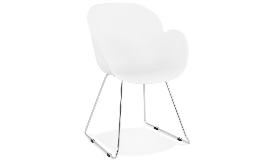 AC01410WH 5420072044057 Chaise design NEGO blanche en matière plastique AC01410WH 5420072044057 Chaise design NEGO blanche en matière plastique