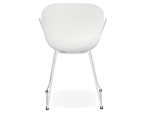 Chaise design NEGO blanche en matière plastique