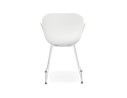 Chaise design NEGO blanche en matière plastique