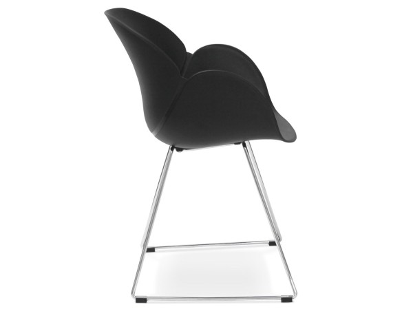 Chaise design NEGO noire en matière plastique