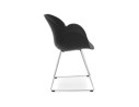 Chaise design NEGO noire en matière plastique