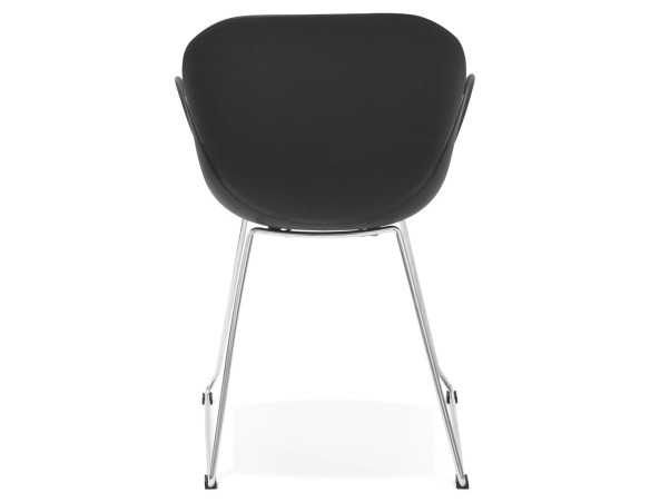 Chaise design NEGO noire en matière plastique