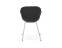Chaise design NEGO noire en matière plastique