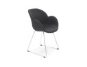 AC01430DG 5420072044095 Chaise design JUMBO gris foncé en tissu